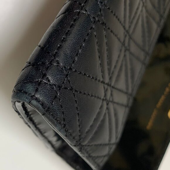 Vintage Marc Jacobs Black Quilted Leather Convertible Long Wallet - Picture 7 of 11
